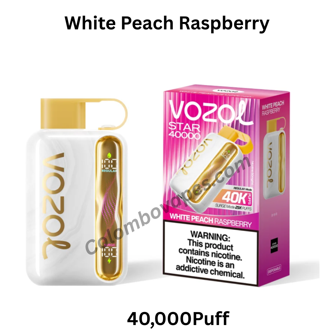 Vozol Star White Peach Raspberry 40000Puff