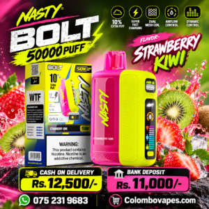Nasty Bolt 50000PUFF - Strawberry-Kiwi
