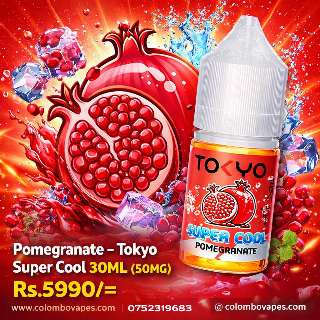 TOKYO SUPER COOL POMEGRANATE 30ml 50mg