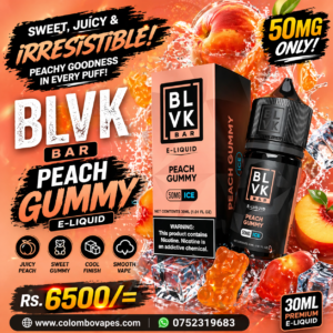 BLVK - JUICY PEACH GUMMY 30Ml (50mg)