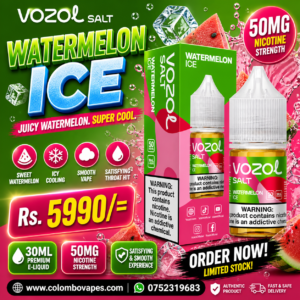 Vozol Salt Watermelon  ice 30ml 50mg