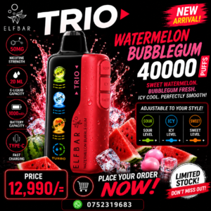 Elfbar Trio Watermelon Bubblegum 40000Puff