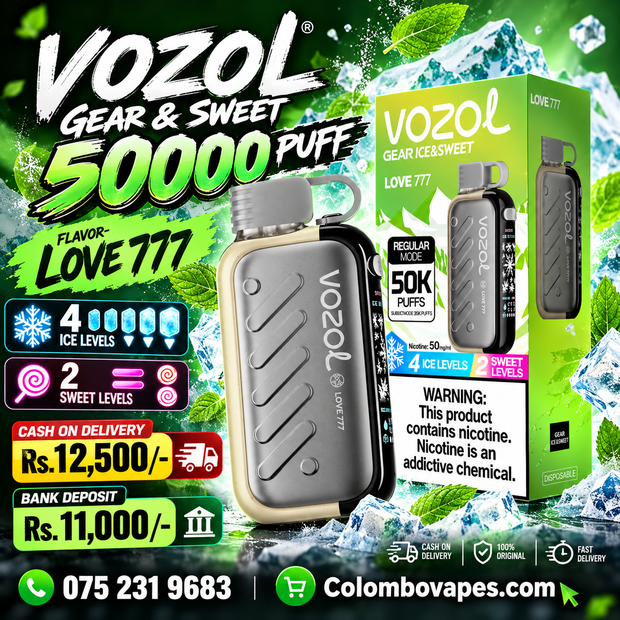 Vozol Gear & Sweet 50k Love 777