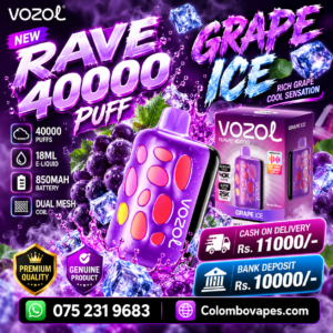Vozol Rave Grape Ice 40000Puff