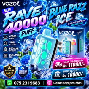 Vozol Rave Bluerazz Ice 40000Puff