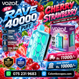Vozol Rave Cherry Strawberry 40000Puff